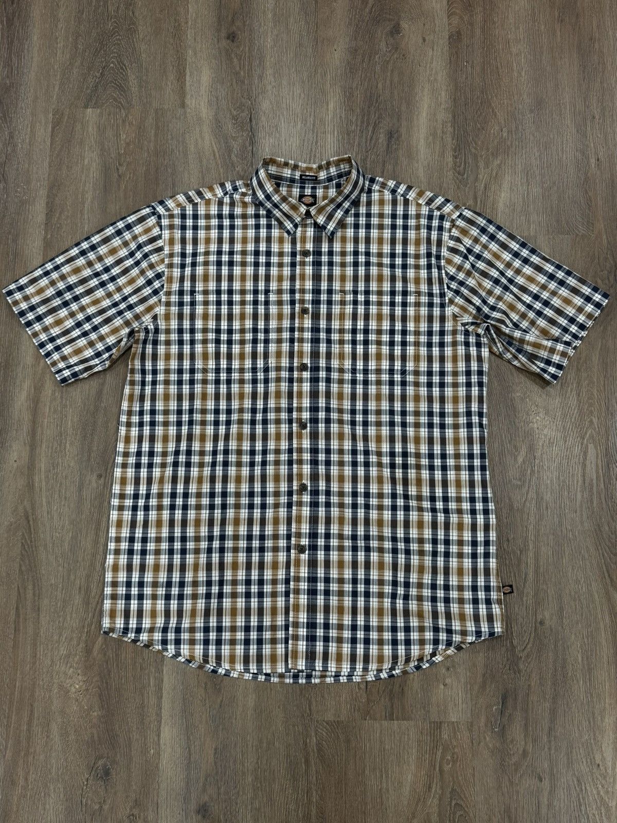 Dickies Dickies Plaid Print Fit Flex S/S Button Down Work Shirt Size US M / EU 48-50 / 2 - 1 Thumbnail