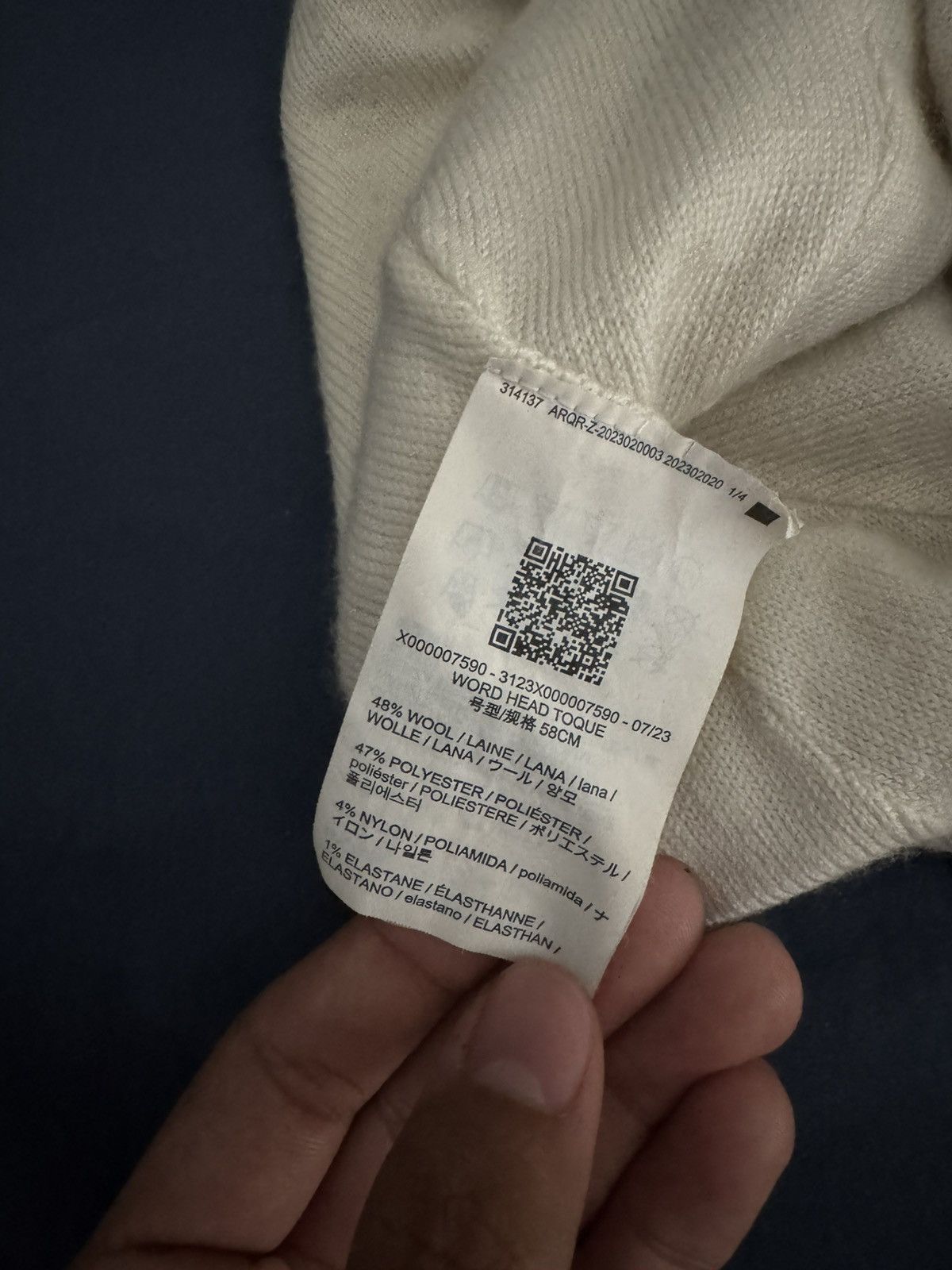 Arc'teryx Arcteryx White Logo Beanie Size ONE SIZE - 3 Thumbnail