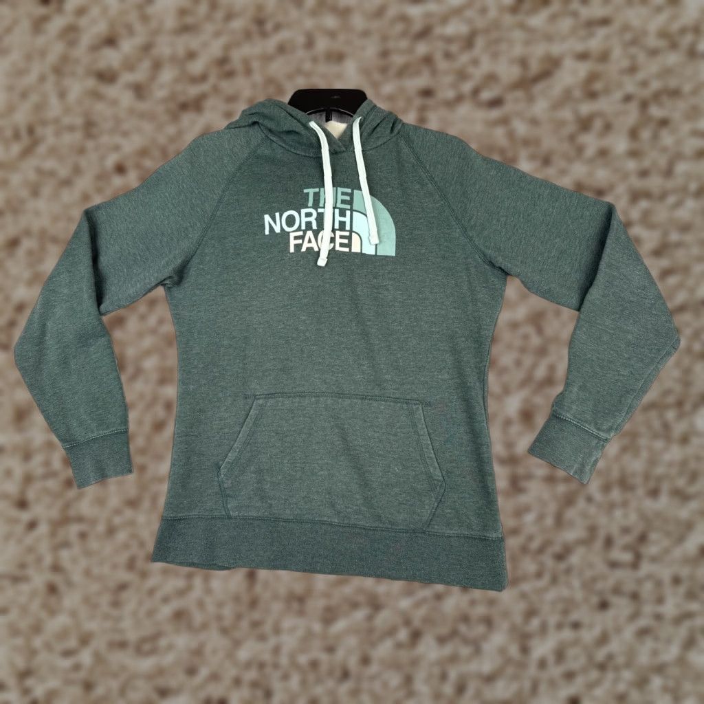 The North Face The North Face Hoodie Women M Green Pullover Cotton Jersey Pocket Sweatshirt Size M / US 6-8 / IT 42-44 - 1 Thumbnail