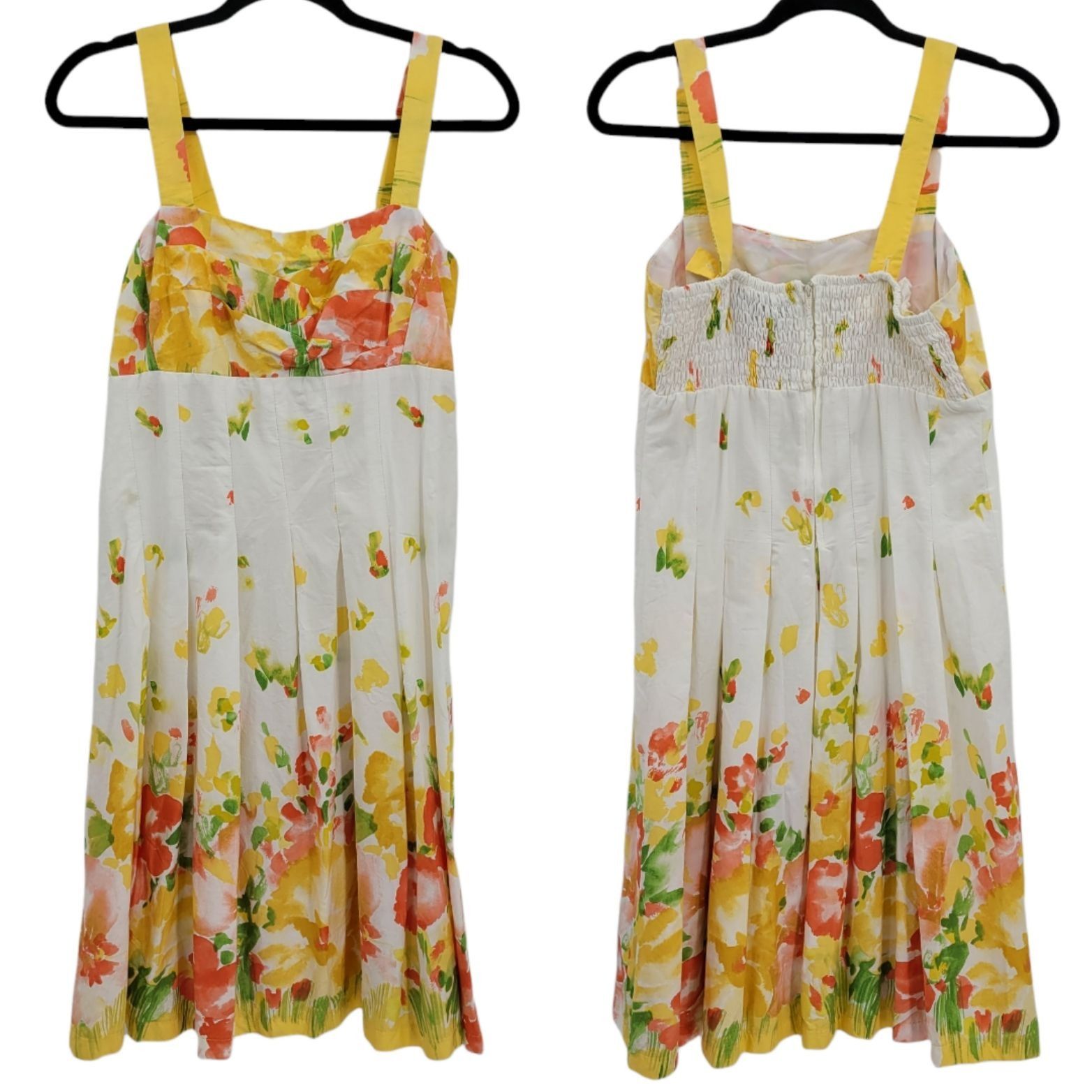 Vintage Vtg Apron Dress Sz 8 Cotton Cottagecore Peasant White Spring Size M / US 6-8 / IT 42-44 - 11 Thumbnail