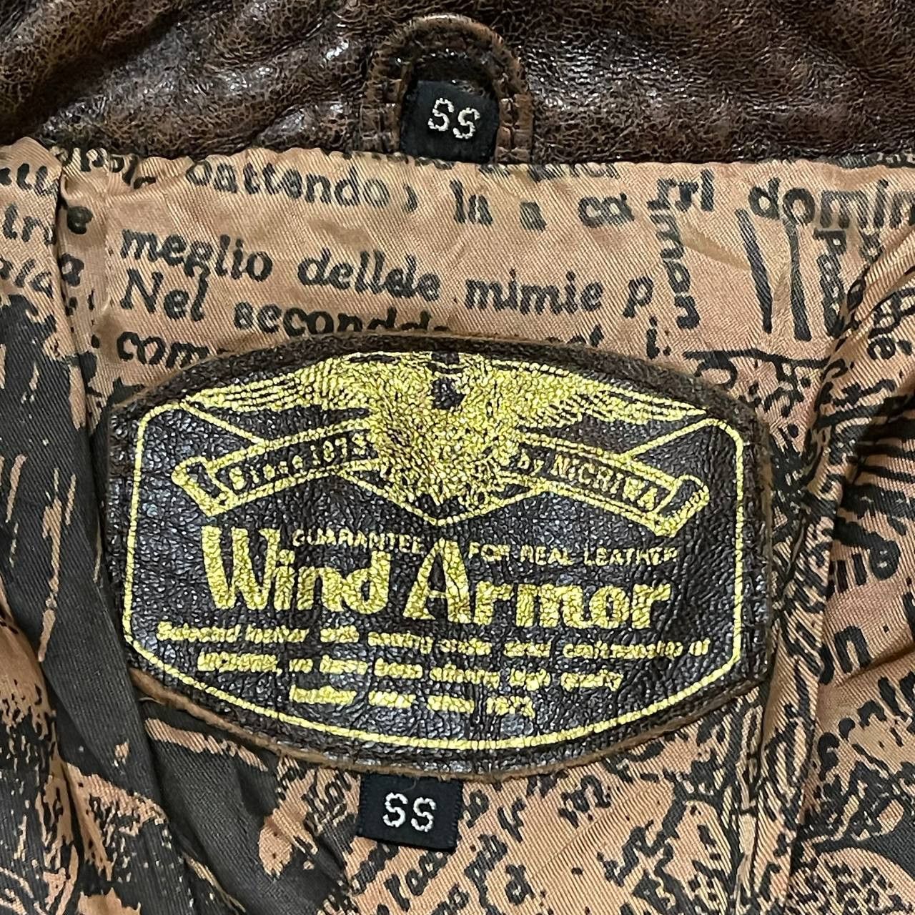Japanese Brand Vintage Wind Armor Button Leather Jacket Size US S / EU 44-46 / 1 - 7 Thumbnail