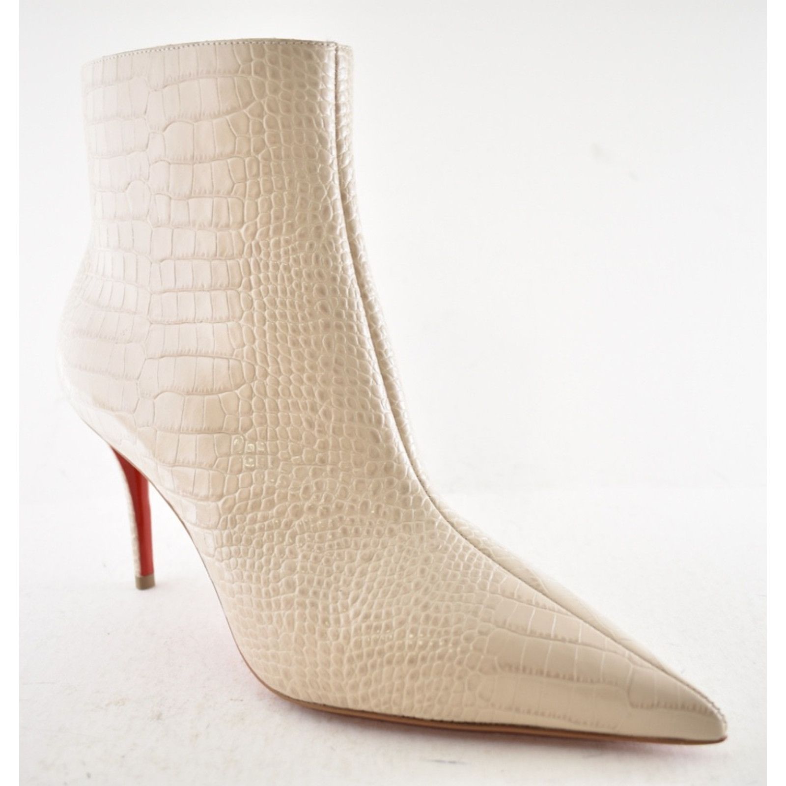 Christian Louboutin Christian Louboutin Miss Z Booty 80 Pearl Croc Ankle Boot 40 Size US 10 / IT 40 - 7 Thumbnail
