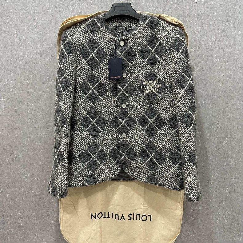 Louis Vuitton Louis Vuitton Fey Dong Rhombus Check Jacket Size US L / EU 52-54 / 3 - 1 Thumbnail