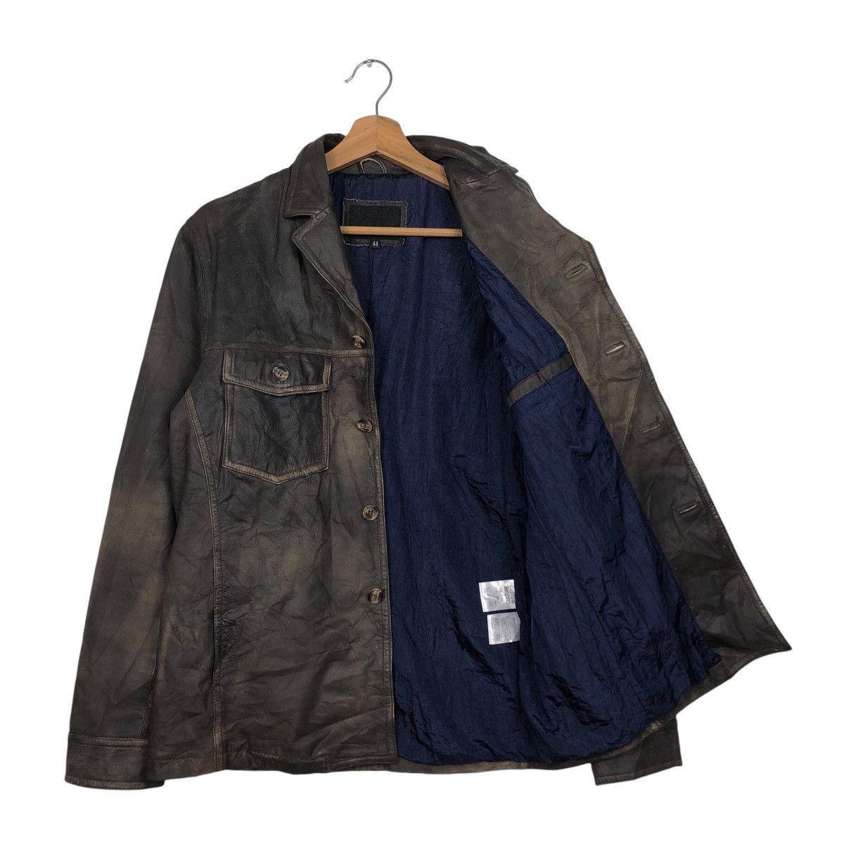 Japanese Brand 📌Vintage Biker Leather Jacket Button Custom Culture Size US M / EU 48-50 / 2 - 11 Thumbnail