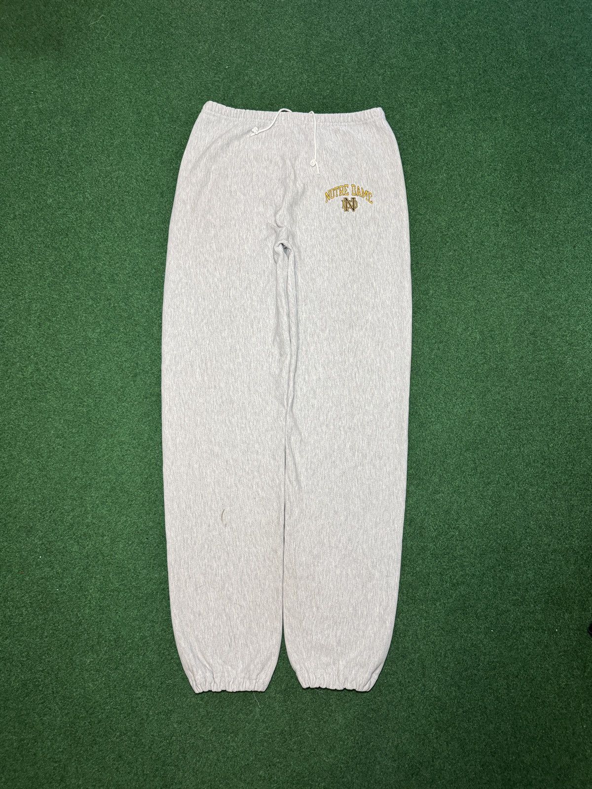 Champion Vintage 90s Notre Dame Champion Reverse Weave 34x36 Joggers Size US 34 / EU 50 - 1 Thumbnail