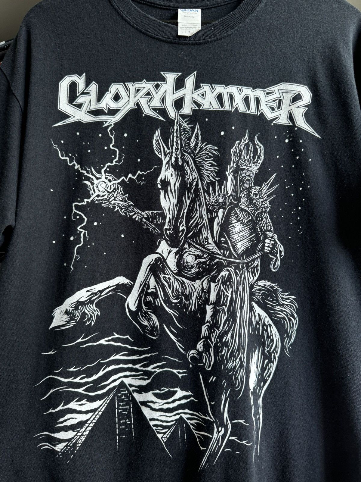 Band Tees × Vintage Band T Shirt Glory Hammer Black Metal Band Tee T Shirt Size US L / EU 52-54 / 3 - 3 Thumbnail