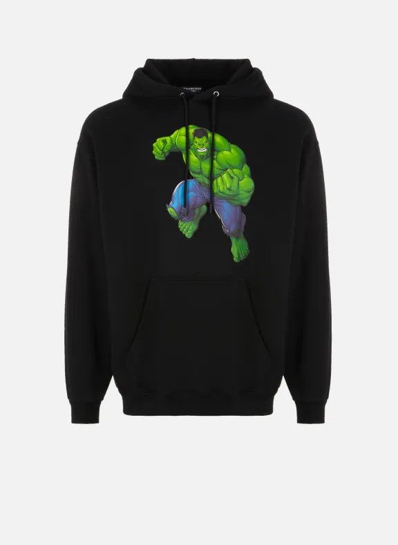 Balenciaga o1s1rm1023 Hoodie in Black Size US M / EU 48-50 / 2 - 1 Thumbnail