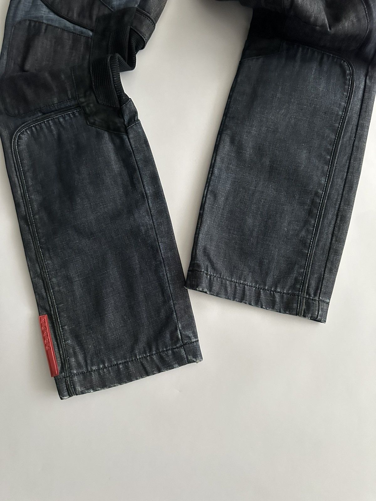 Prada Prada Early 2000’s Paneled Biker Denim Jeans Size US 30 / EU 46 - 6 Thumbnail