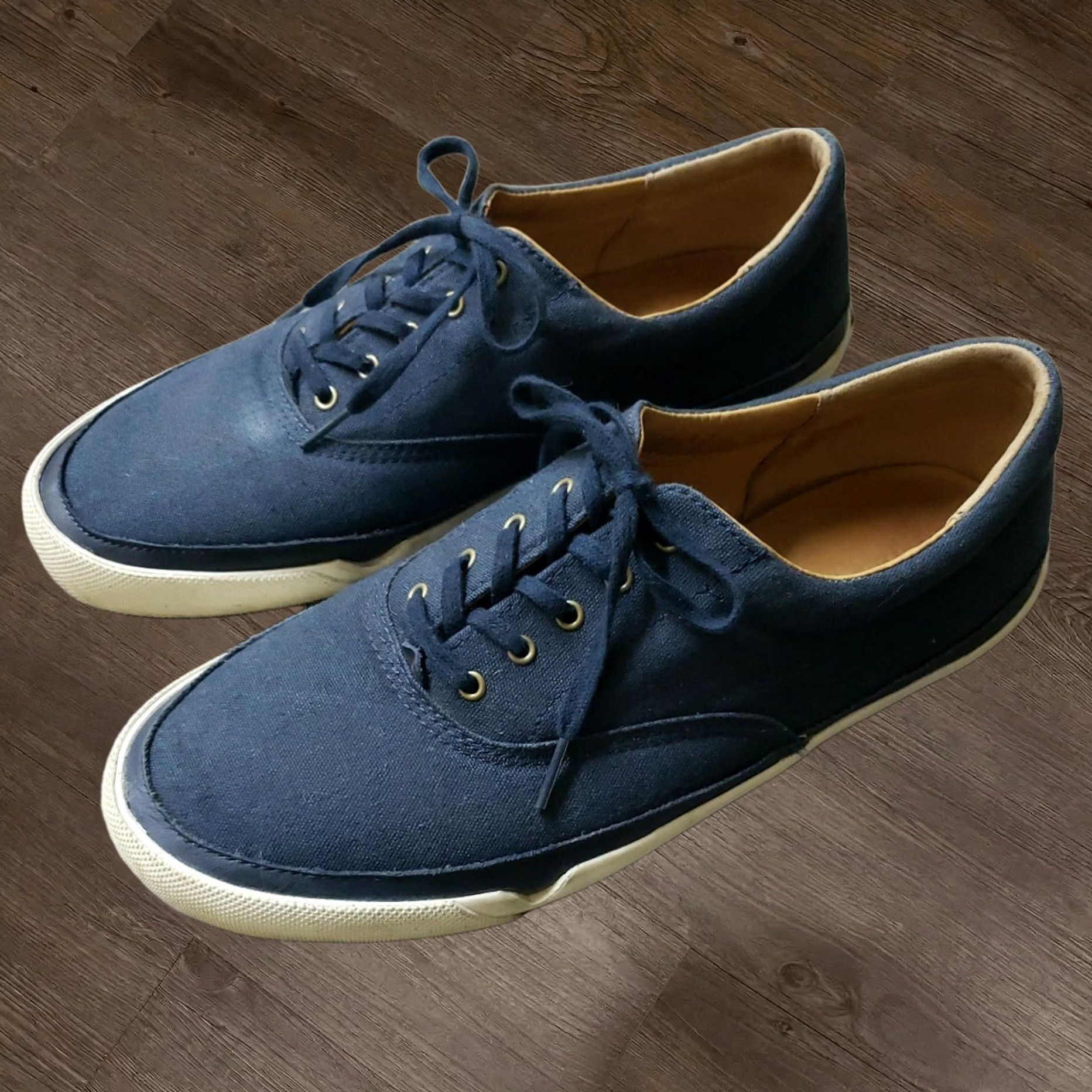Cole Haan Sneaker Mens 10.5m Blue Canvas Lace Up Casual, Men's (Size 11)