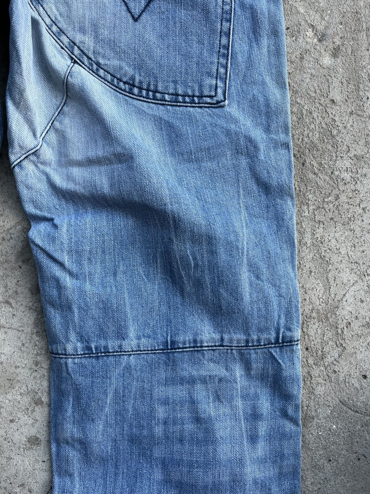 If Six Was Nine × Japanese Brand × Le Grande Bleu (L.G.B.) Jeans Dirty Pants Faded Crash Denim Thrashed Y2K Distressed Size US 34 / EU 50 - 14 Thumbnail