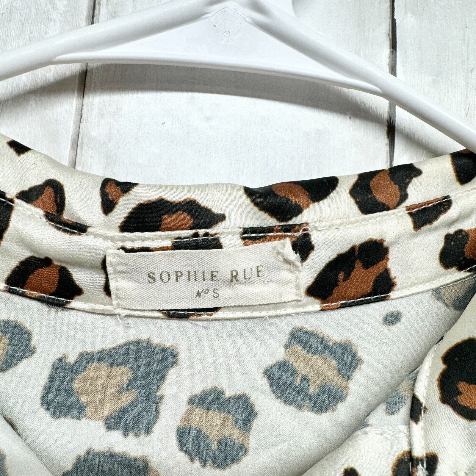 Other Sophie Rue Button Up SM Animal Printed Long Sleeve Collared Size S / US 4 / IT 40 - 2 Thumbnail