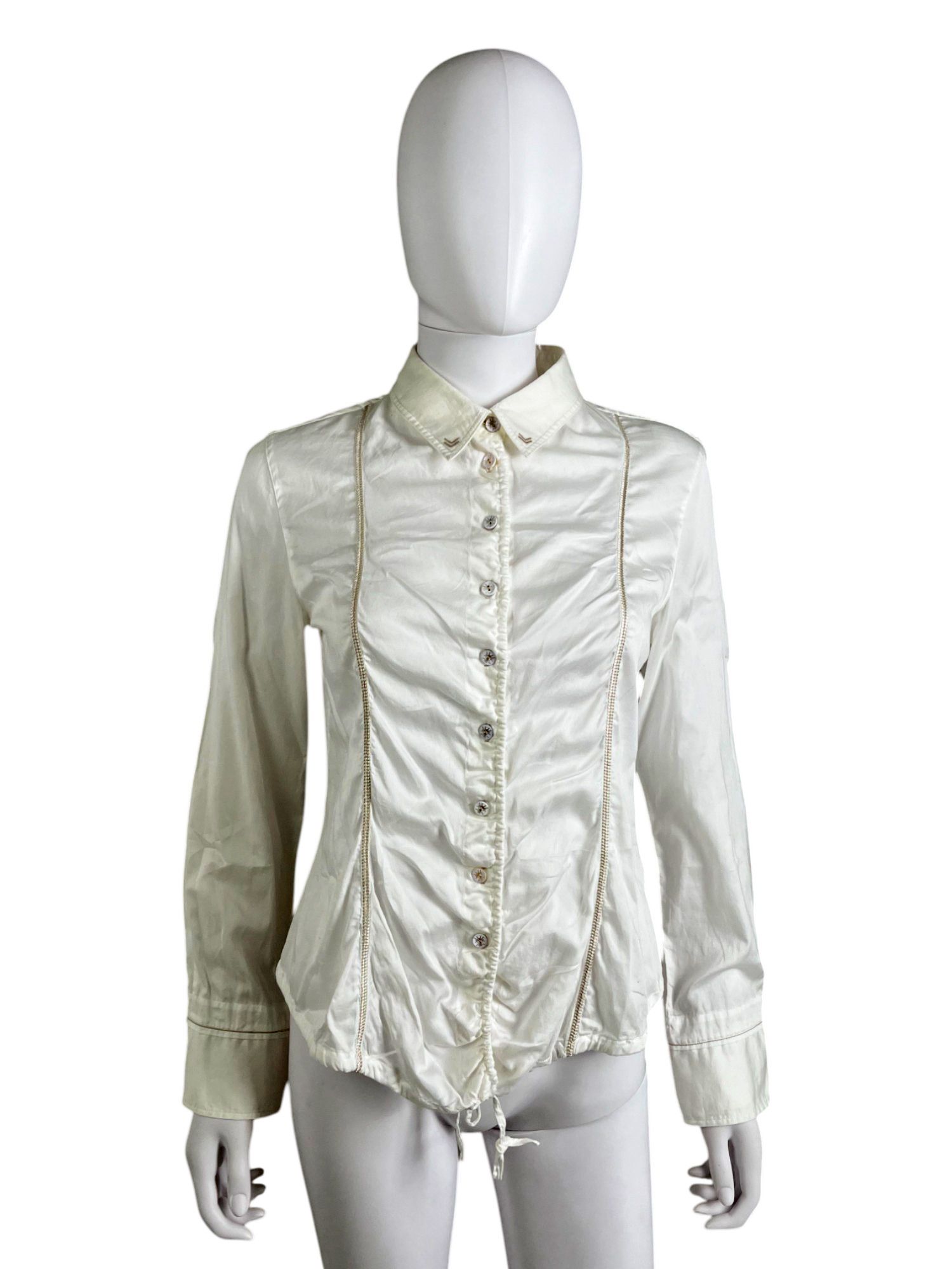 Marithe + Francois Girbaud 2000's Tactical Button Up White Shirt Size M / US 6-8 / IT 42-44 - 1 Thumbnail