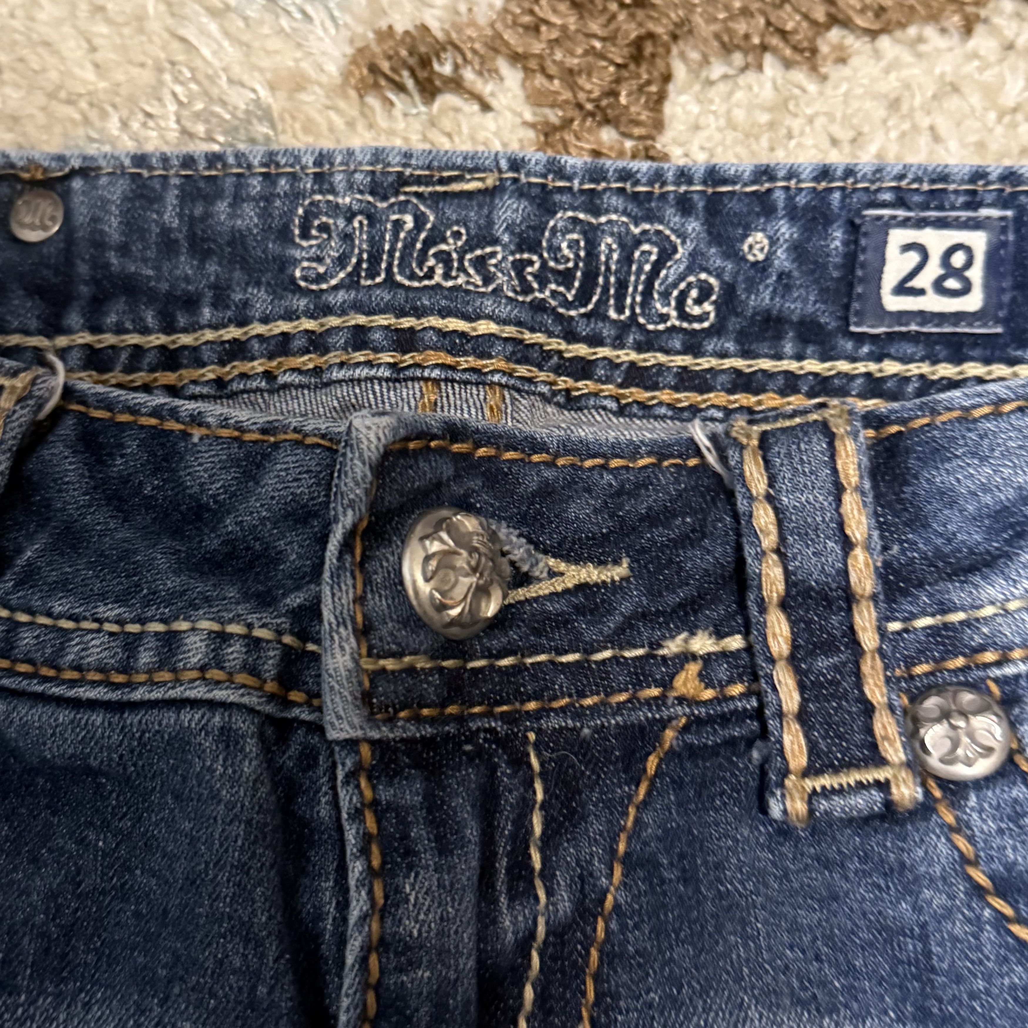 Miss Me Vintage Miss Me Paisley Low Rise Bootcut Jeans 28x33 Y2K Size 28" / US 6 / IT 42 - 7 Thumbnail