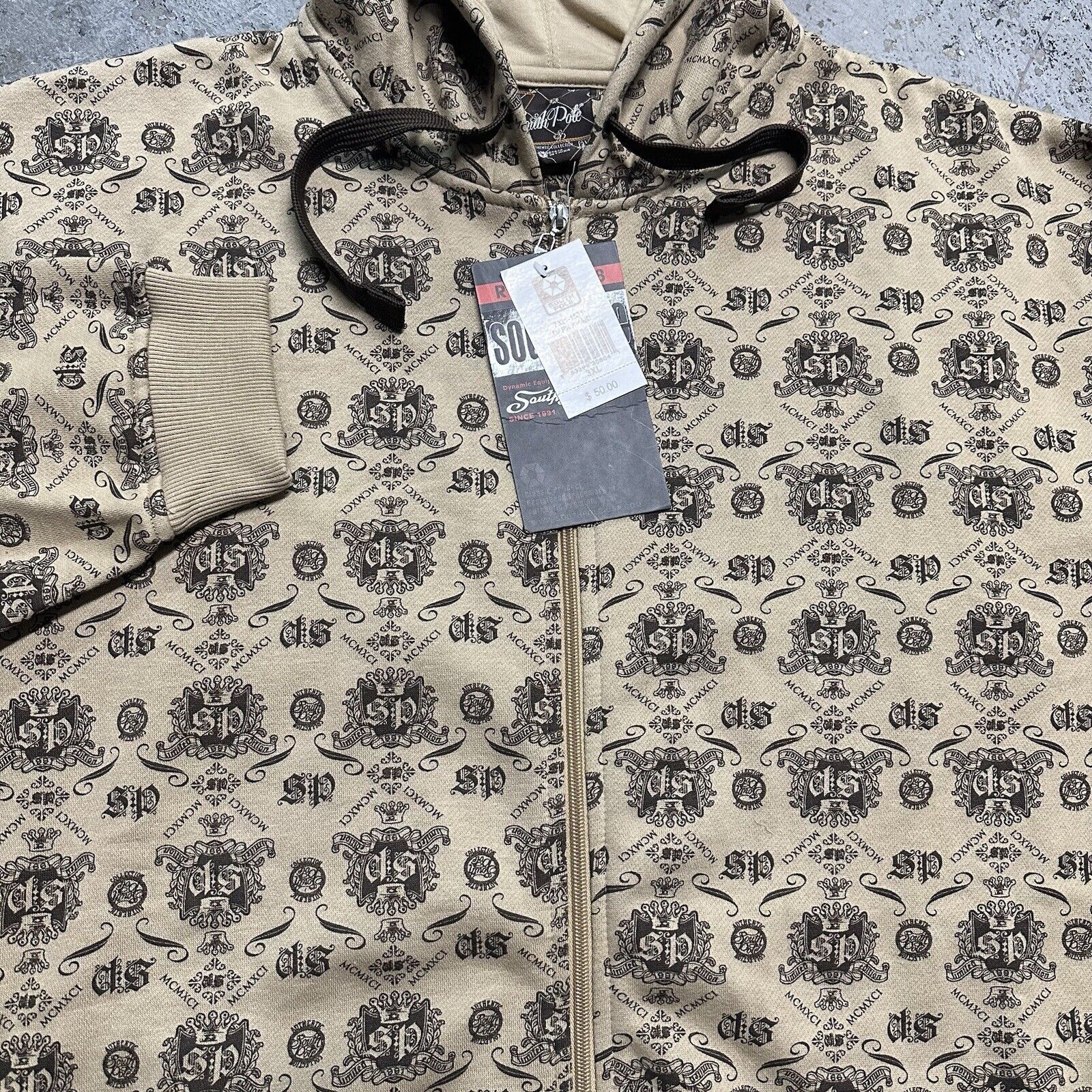 Ecko Unltd. × JNCO × Southpole NWT Vintage Y2K Southpole Motif Monogram Hoodie 3XL Size US XXL / EU 58 / 5 - 2 Thumbnail