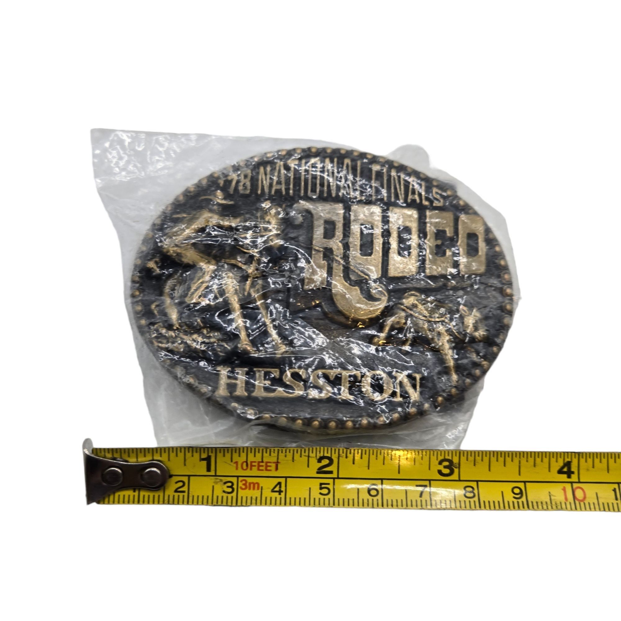 Other 1978 NFR Rodeo Belt Buckle NOS Hesston Cowboy Calf Roper Nat Size ONE SIZE - 9 Thumbnail