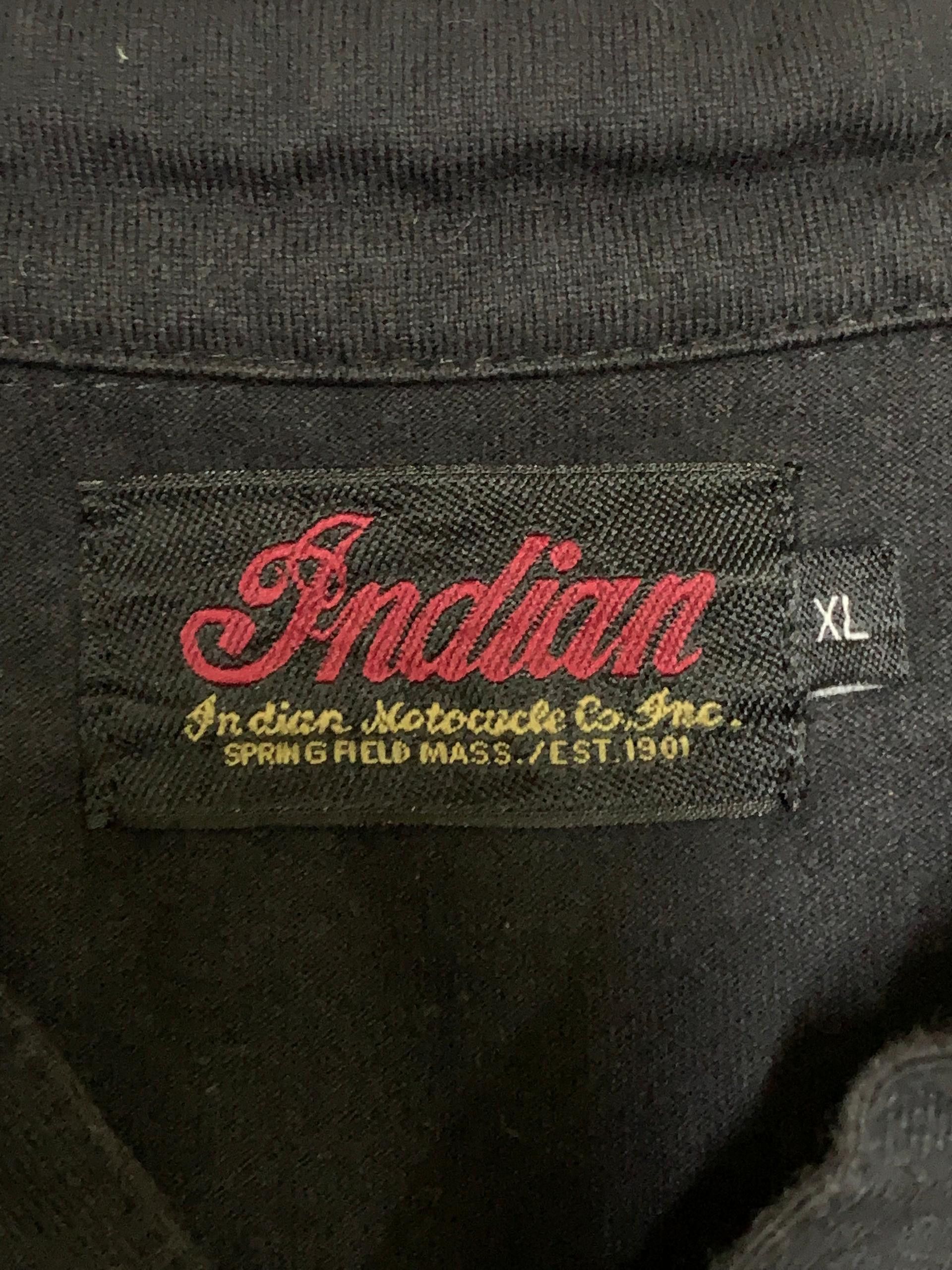 Indian Motorcycle × Native × Vintage Indian Motocycle Rare Embroidered Polo T-shirt Size US XL / EU 56 / 4 - 2 Thumbnail