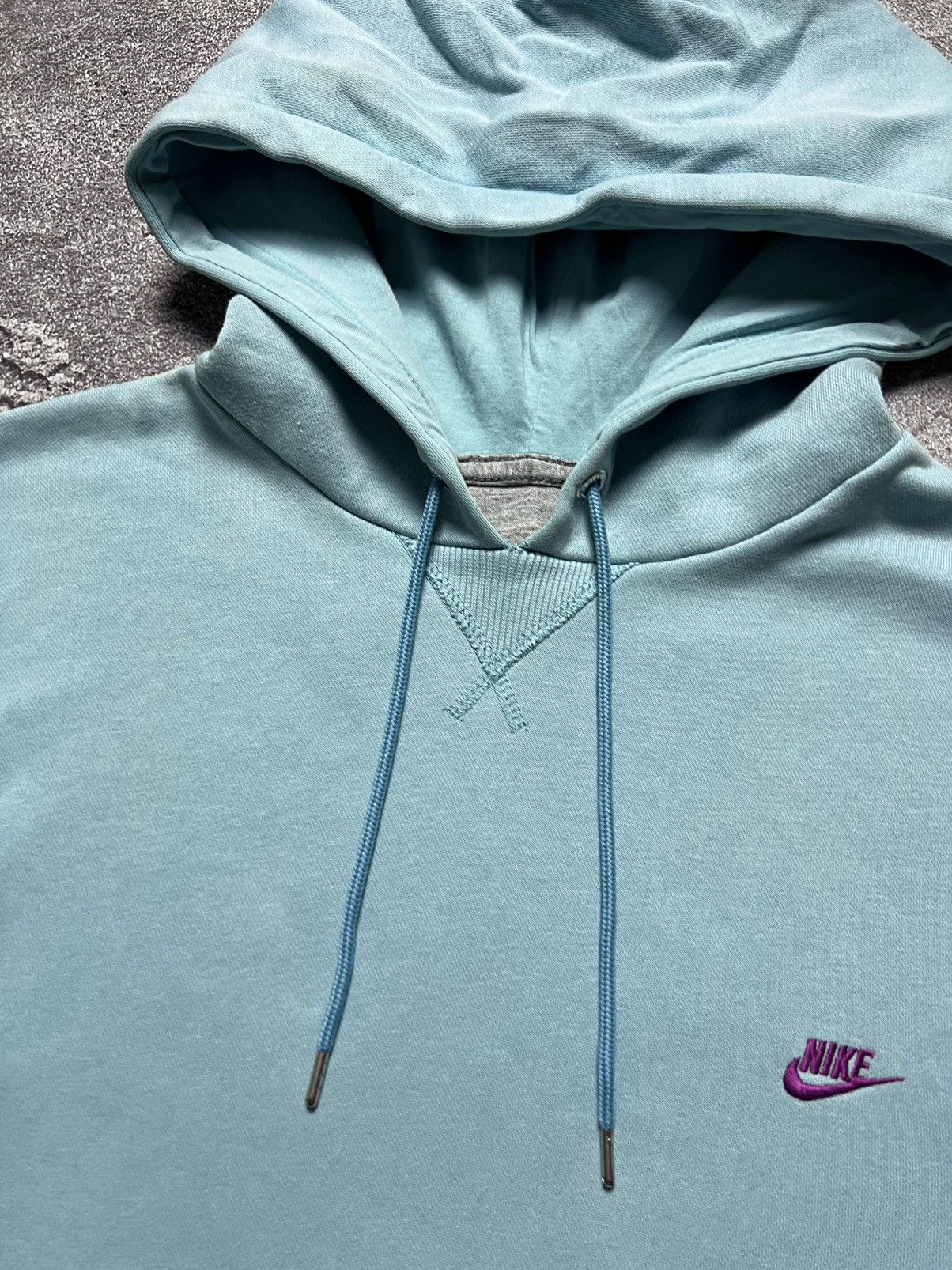 Nike Vintage Nike Hoodie Big Swoosh Logo Striped Side Stripe L Size US L / EU 52-54 / 3 - 4 Thumbnail