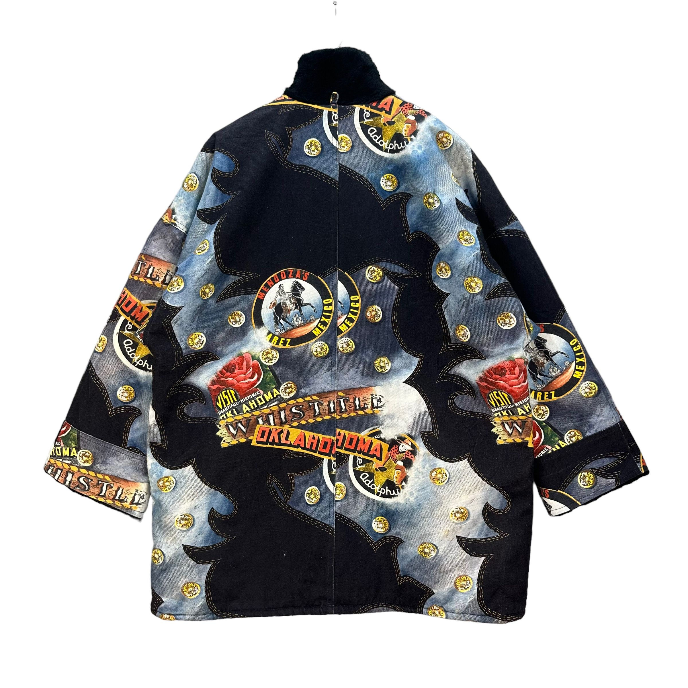 Vintage LUV TRICOT FULLPRINT SHERPA DUFFLE COAT #8294-002 Size M / US 6-8 / IT 42-44 - 9 Thumbnail