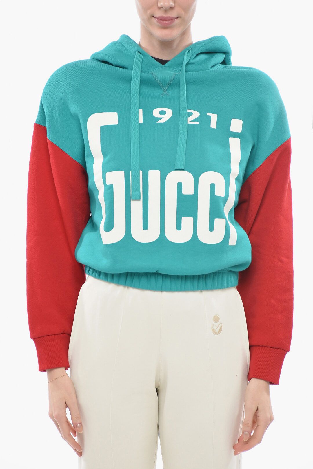 image of Gucci 1921 Logo Hoodie, Women's (Size Small)