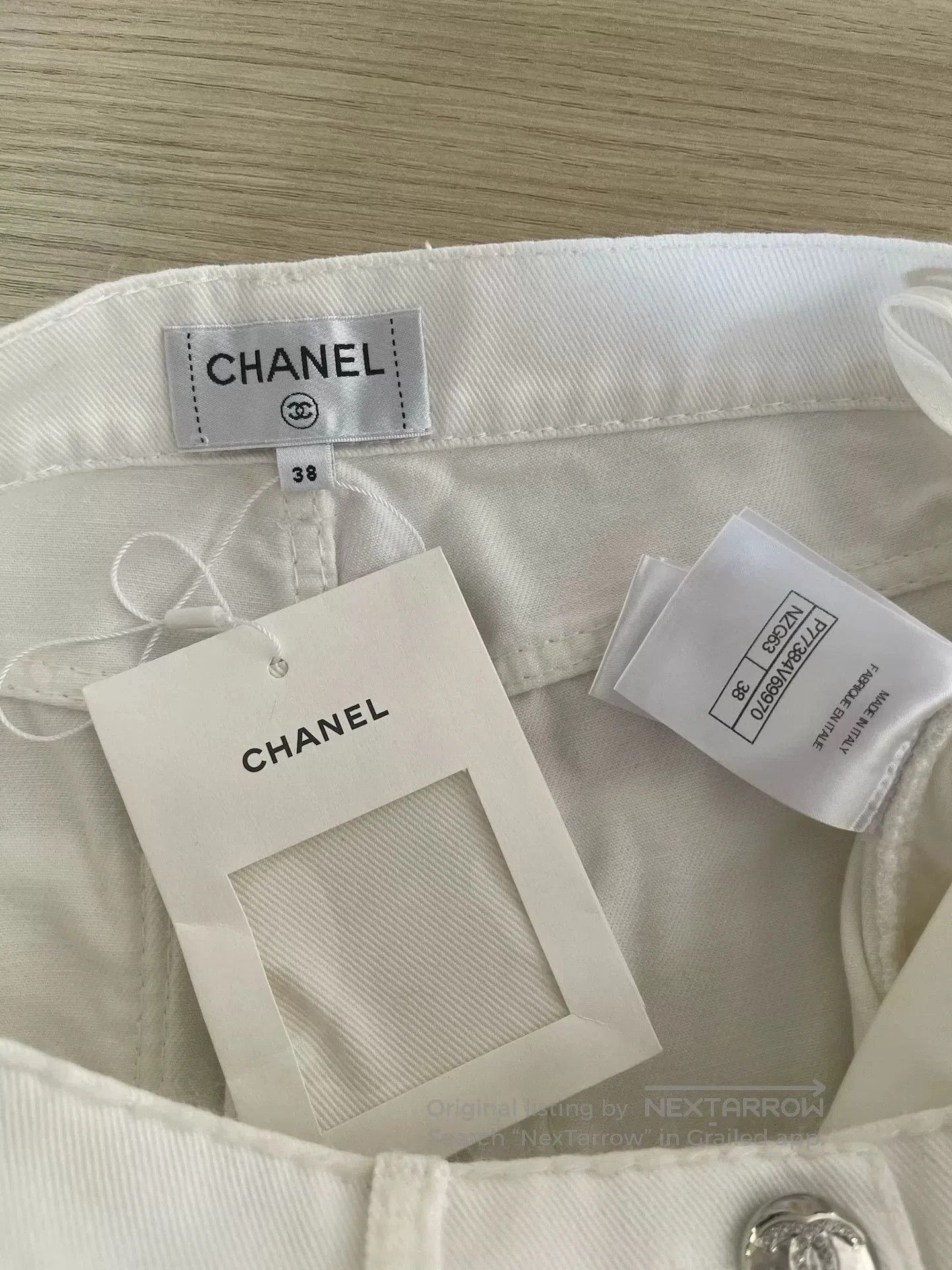 Chanel Chanel 2024 Coco Neige White Jeans FR38. Size US 38 / EU 54 - 3 Thumbnail
