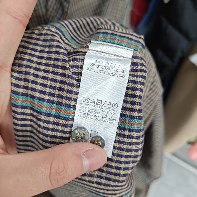 Gucci Gucci Plaid shirt Size US XXS / EU 40 - 4 Thumbnail