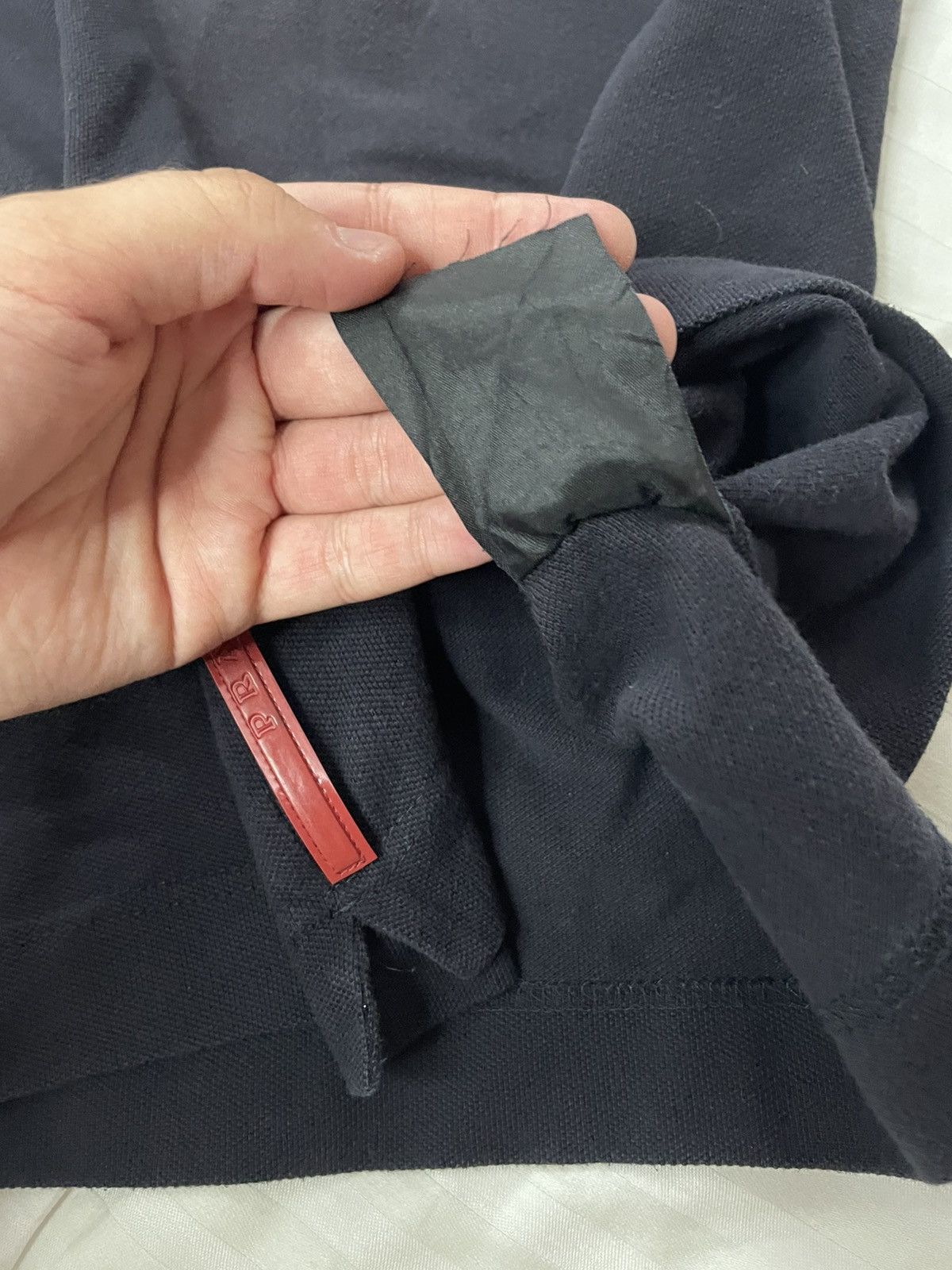 Prada Vintage Prada Red Tab Polo Size US XL / EU 56 / 4 - 10 Thumbnail