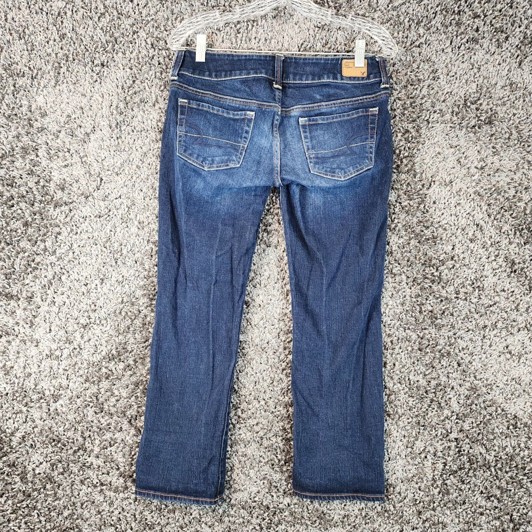 American Eagle Outfitters VINTAGE American Eagle Artist Jeans Women Size 4 Waist 30 Inseam 24 Stretch Blue - Womens Jeans Size 27" / US 4 / IT 40 - 6 Thumbnail