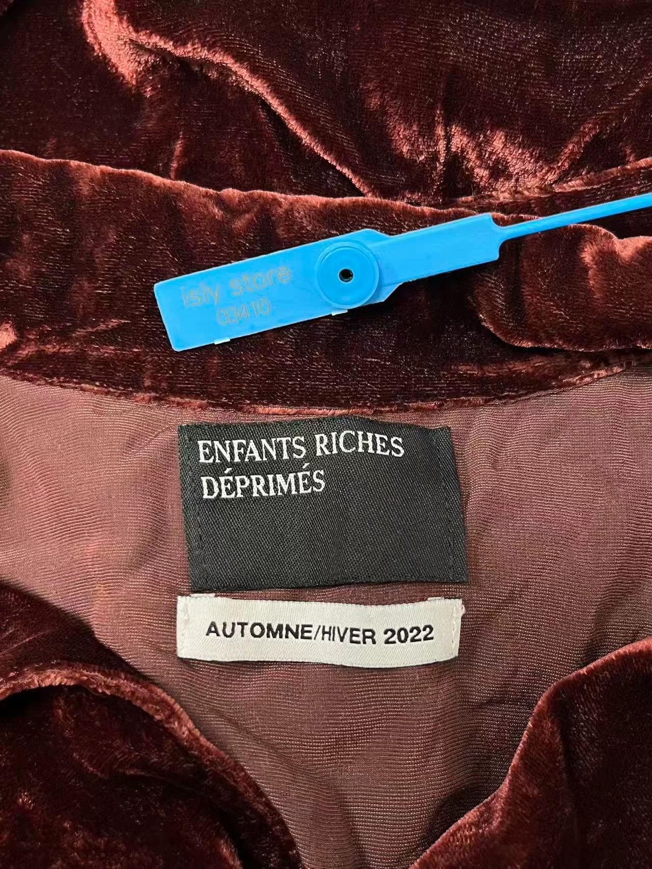 Enfants Riches Deprimes Enfants Riches DeprimesMelancholy Rich Kid Red Velvet Jacket Size US L / EU 52-54 / 3 - 4 Thumbnail