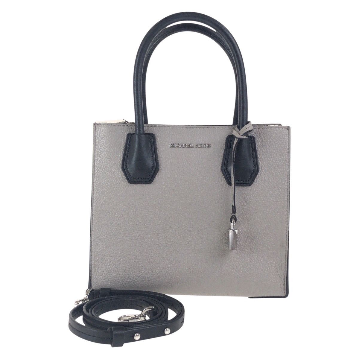 Michael Kors Michael Kors Leather 2Way Bag Leather Shoulder Bag in Grey, Women's