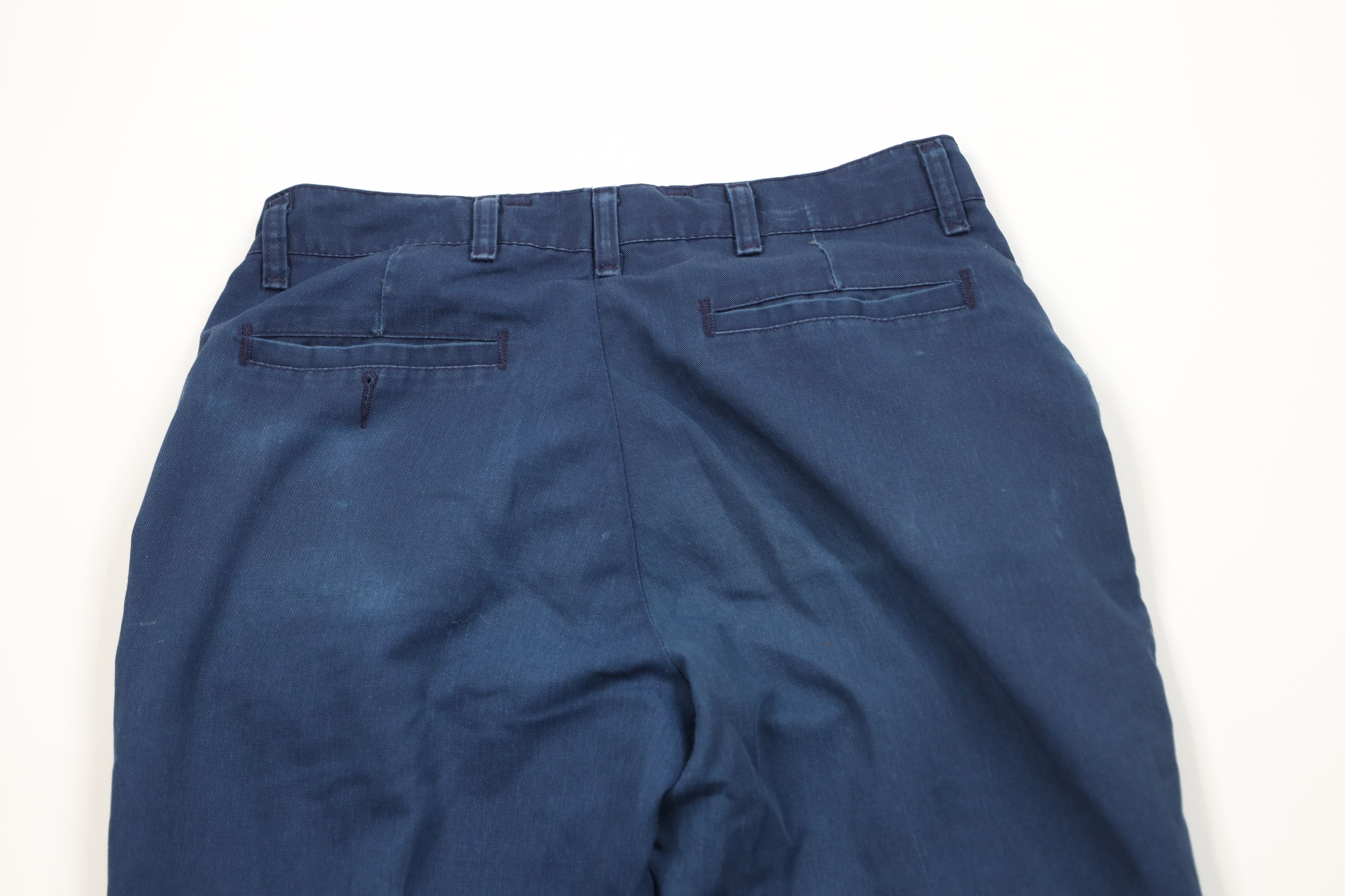 Vintage Vintage 90s Streetwear Workwear Mechanic Pants Blue USA Size US 33 - 13 Thumbnail