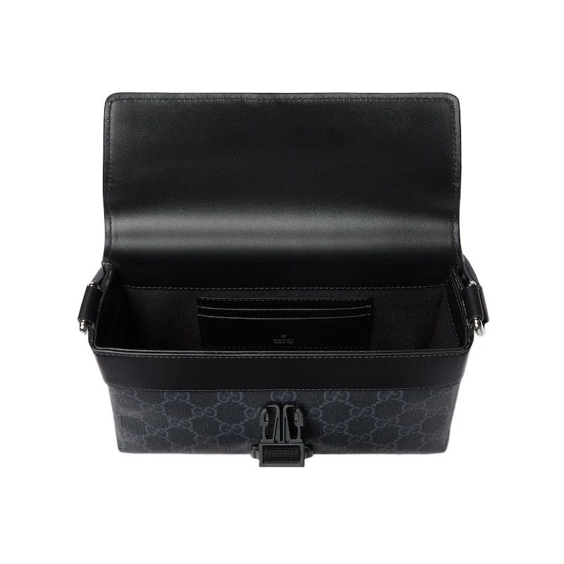 Gucci GUCCI Black GG Canvas Mini Messenger Bag New Size ONE SIZE - 5 Thumbnail
