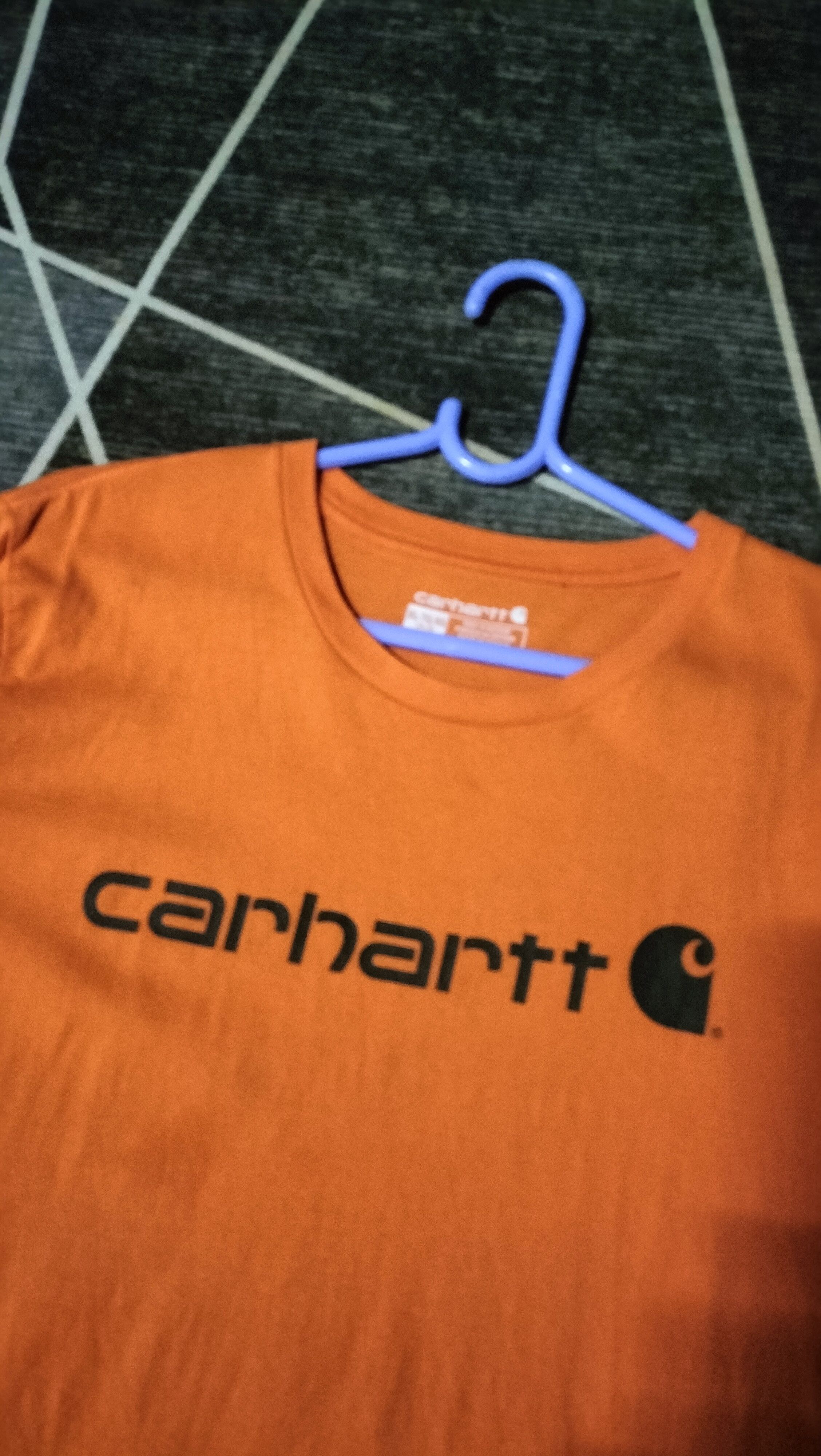 Carhartt Carhartt t shirt spell logo orange colour Size US M / EU 48-50 / 2 - 2 Thumbnail
