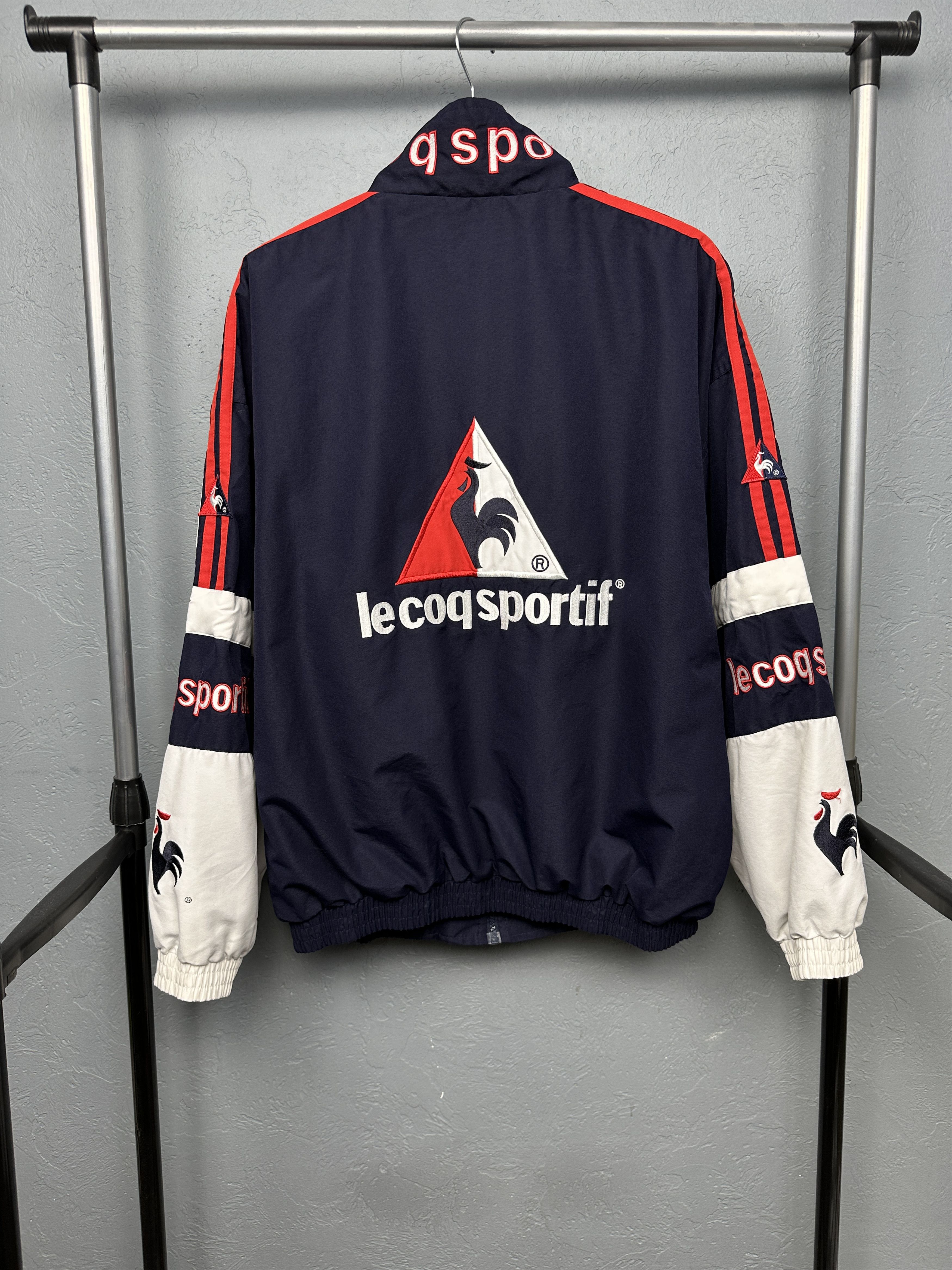 Le Coq Sportif Le Coq Sportif 90s Vintage Mens Track Top Jacket Size US L / EU 52-54 / 3 - 1 Thumbnail