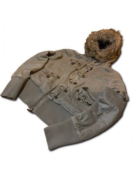 If Six Was Nine Vintage Avant-Garde Fur Bomber Japanese Y2K Hysteric Glamour Size L / US 10 / IT 46 - 2 Thumbnail