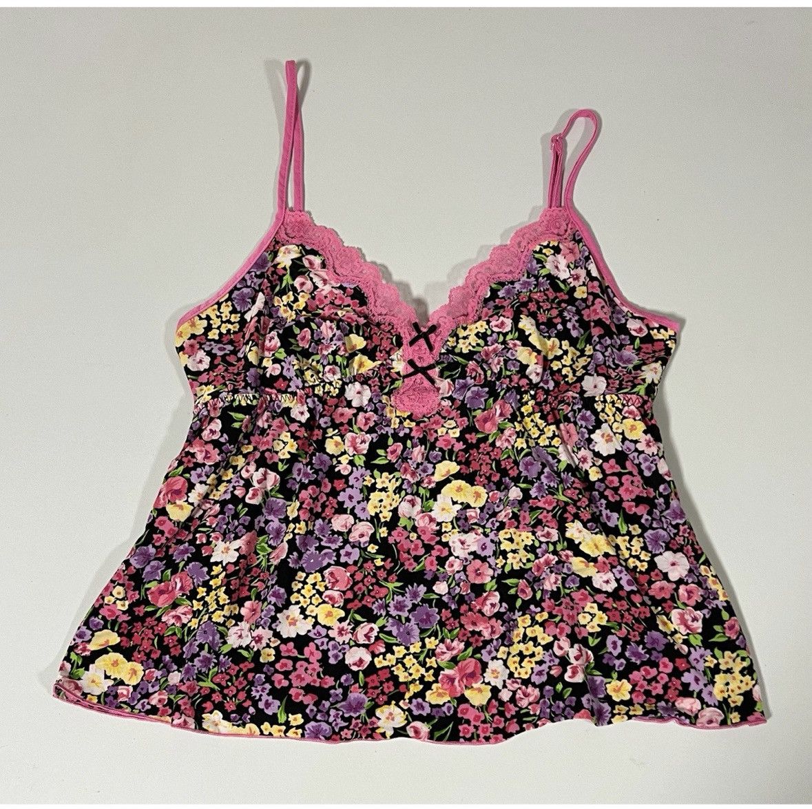 Japanese Brand Studio Donatella Floral Lace Babydoll Top Shirt Size S 🌸✨ Size S / US 4 / IT 40 - 2 Thumbnail