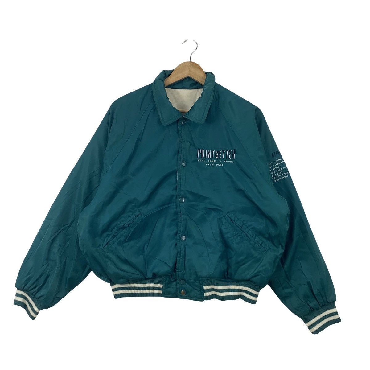 Vintage Vintage POINGETTER 90S Bomber Jacket Virgin Voyage Fashion Size US XXL / EU 58 / 5 - 3 Thumbnail