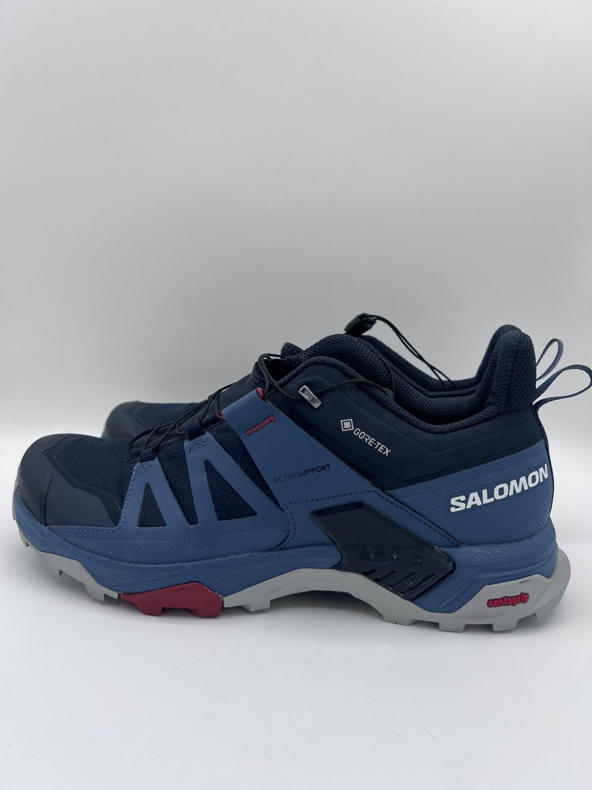 Salomon Salomon X Men's Ultra 4 Gore-TEX Hiking Shoes Carbon/Bering Size US 10 / EU 43 - 4 Thumbnail