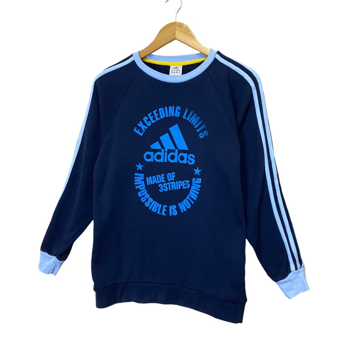 Adidas × Japanese Brand Adidas Big Logo Crewneck Sweatshirt Size US M / EU 48-50 / 2 - 3 Thumbnail