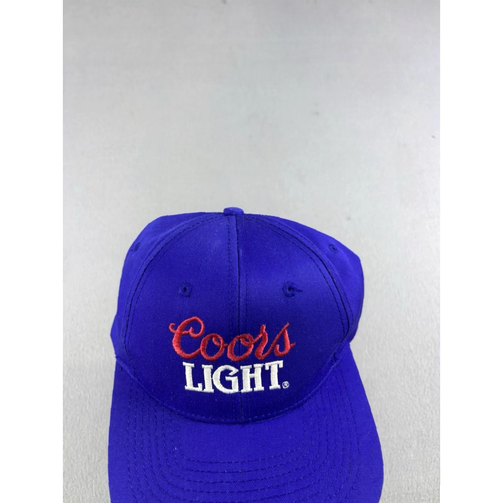Vintage VINTAGE Coors Light Hat Snapback Cap Blue Beer Alcohol Promo Embroidered 90s Mens One Size Cap Size ONE SIZE - 3 Thumbnail