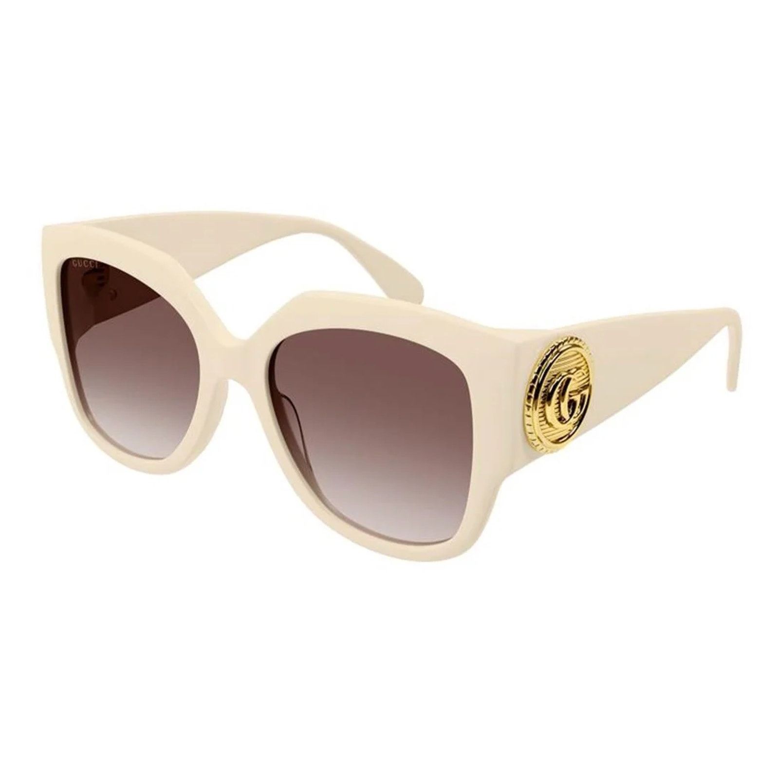 Gucci NEW Gucci Sunglasses GG1407S 004 Ivory Brown Gradient Women Size ONE SIZE - 4 Thumbnail