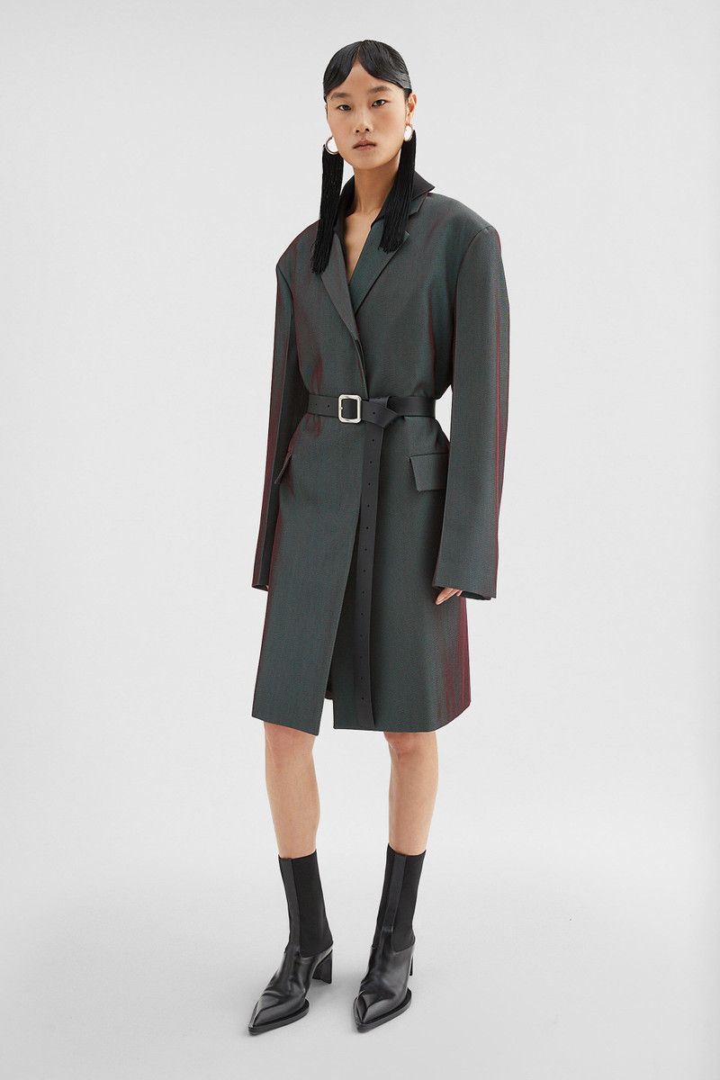 Jil Sander o1loc1c0426 Tailored Coat in Charcoal Grey Size XL / US 12-14 / IT 48-50 - 4 Thumbnail