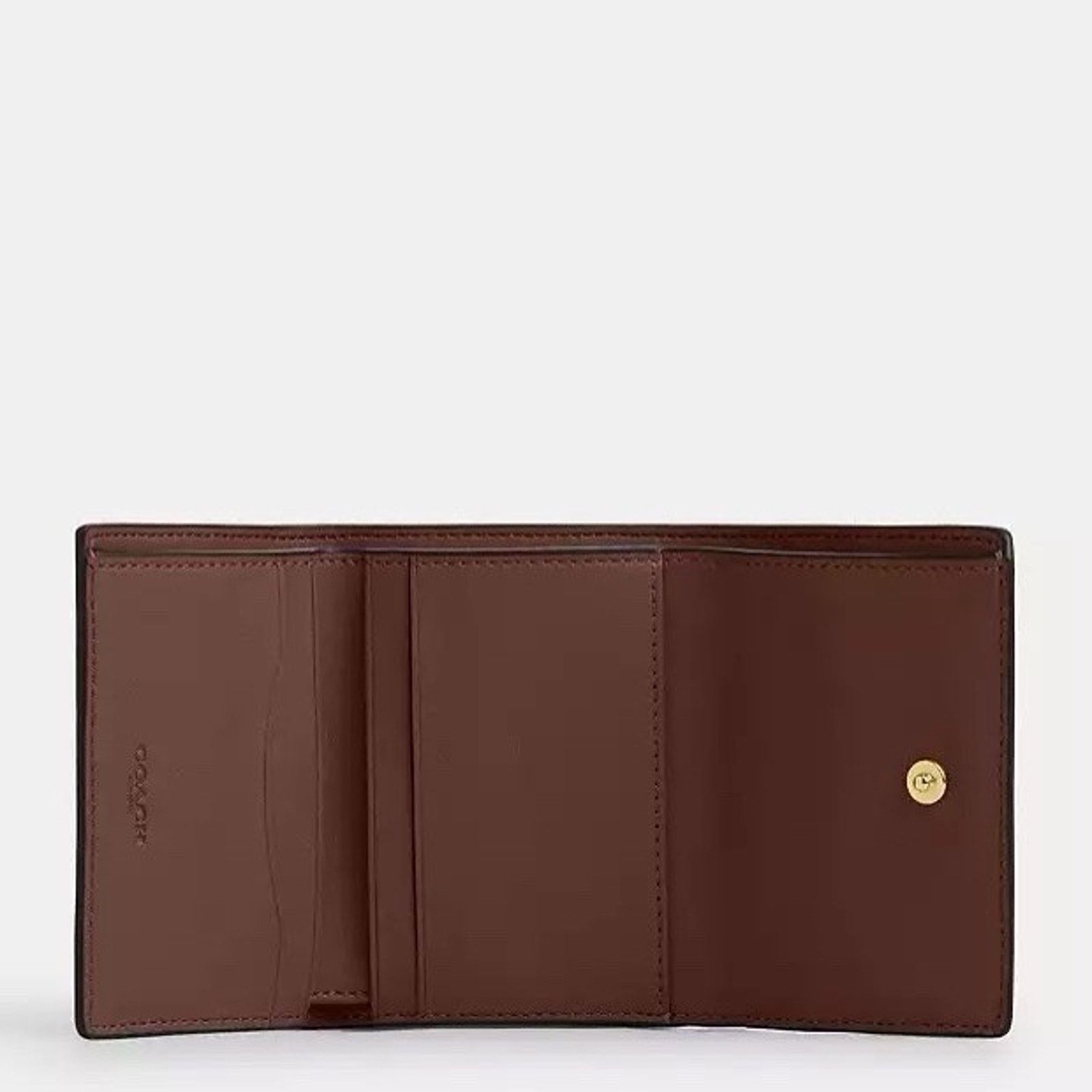 Coach NWT Coach Card Holder Wallet CZ034 Gold/Tan/Brown Size ONE SIZE - 8 Thumbnail