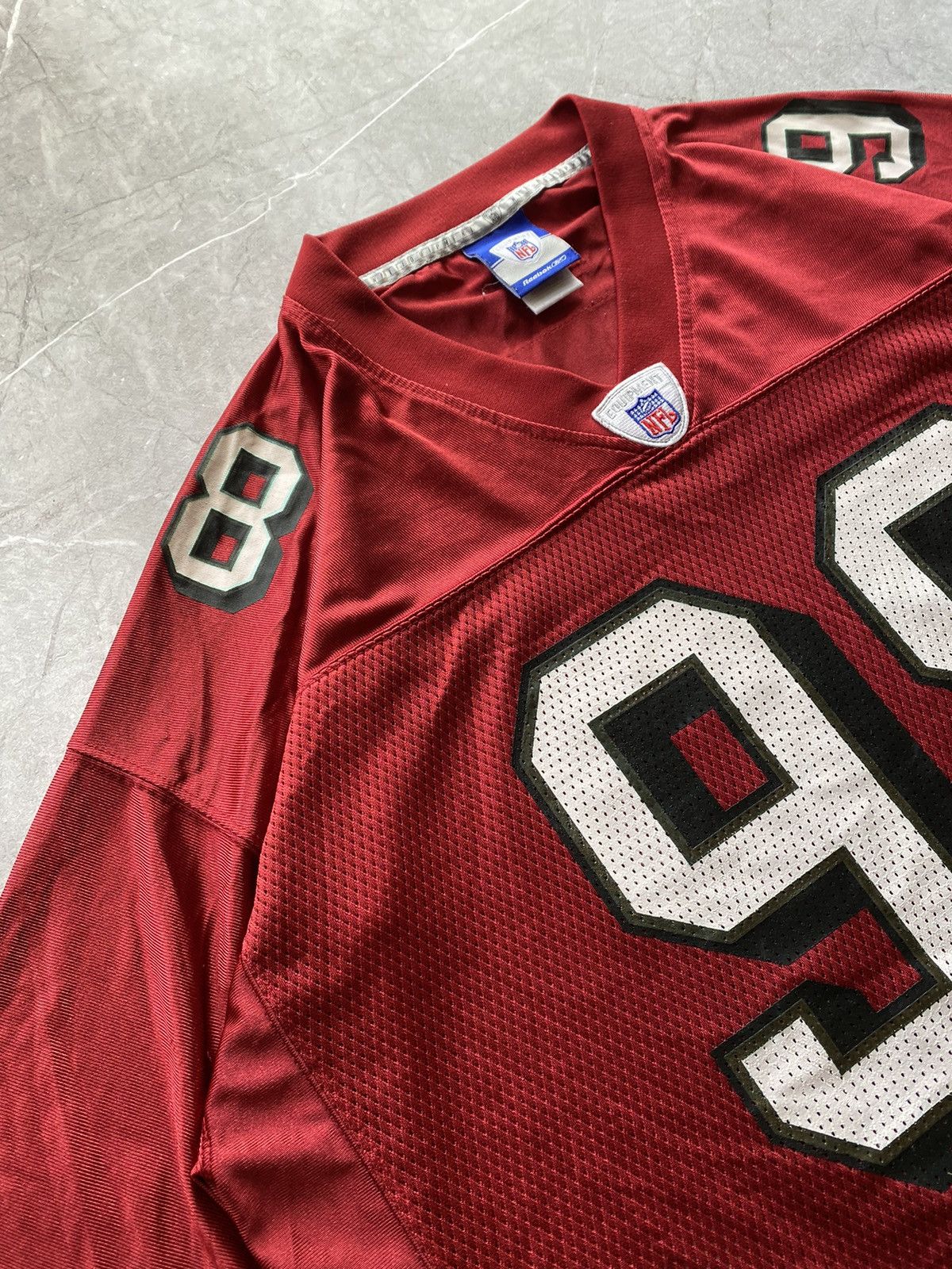 Reebok 🇺🇸SAN FRANCISCO 49ERS NFL FOOTBALL JERSEY REEBOK #98 PETERSON Size US XL / EU 56 / 4 - 5 Thumbnail