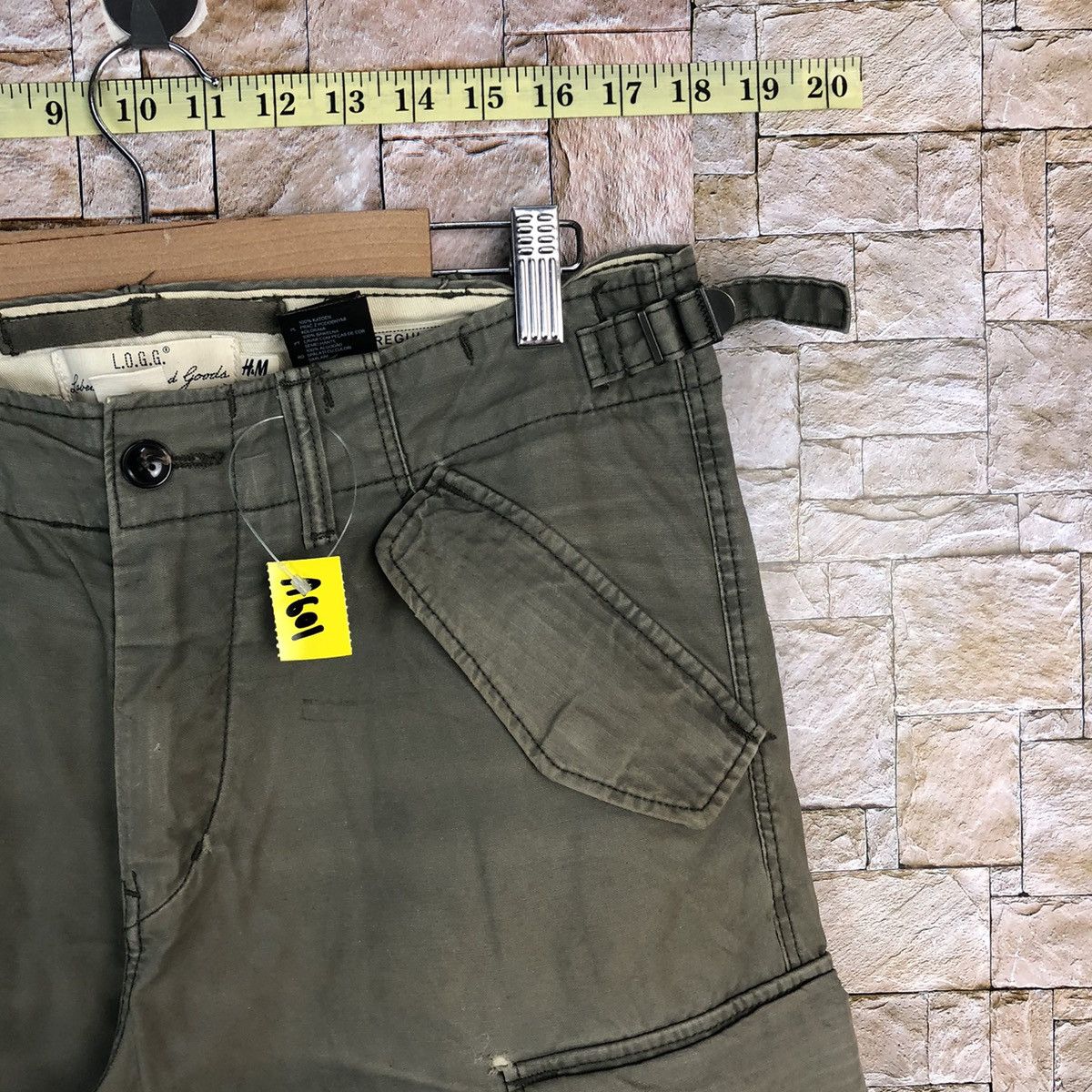 Japanese Brand H&M Green Cargo Multipocket Pants #A601 Size US 29 - 9 Thumbnail