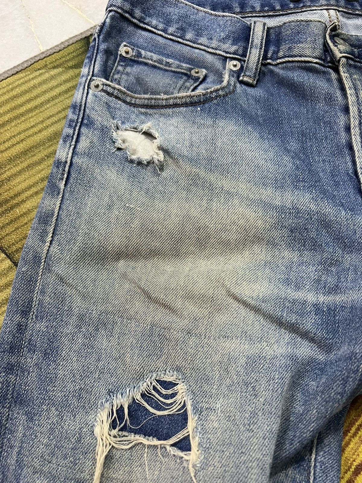 Japanese Brand × Seditionaries × Uniqlo UNIQLO DISTRESSED DENIM VERY RARE Size US 30 / EU 46 - 6 Thumbnail