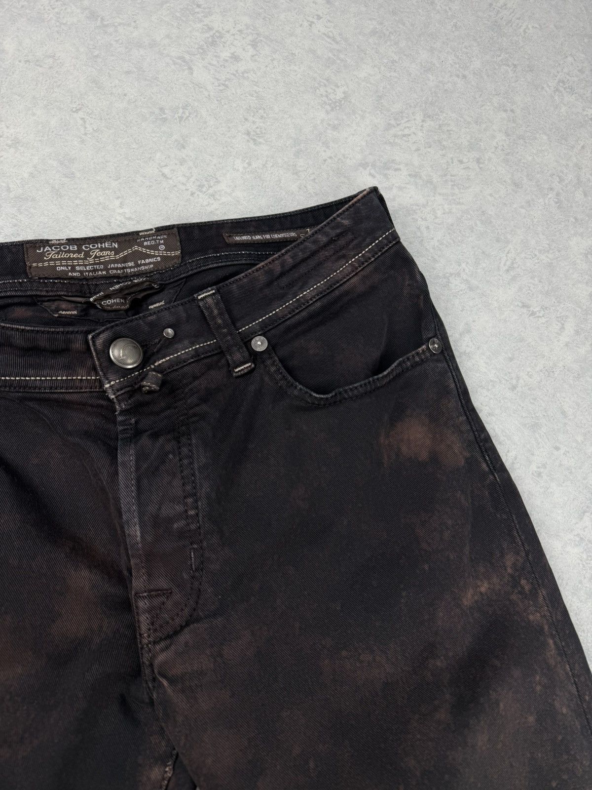 Jacob Cohen Jacob Cohen J688 Comfort Handmade Bleached Jeans Size 33 Size US 33 - 4 Thumbnail