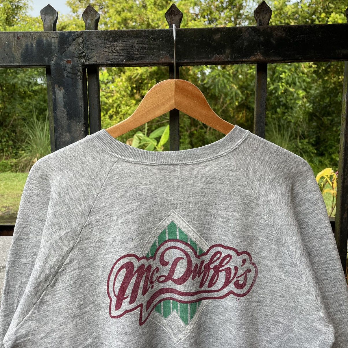 Fruit Of The Loom 🔥Vintage 90s Mc Duffy’s Big Logo Spellout Sweatshirts Size US M / EU 48-50 / 2 - 2 Thumbnail