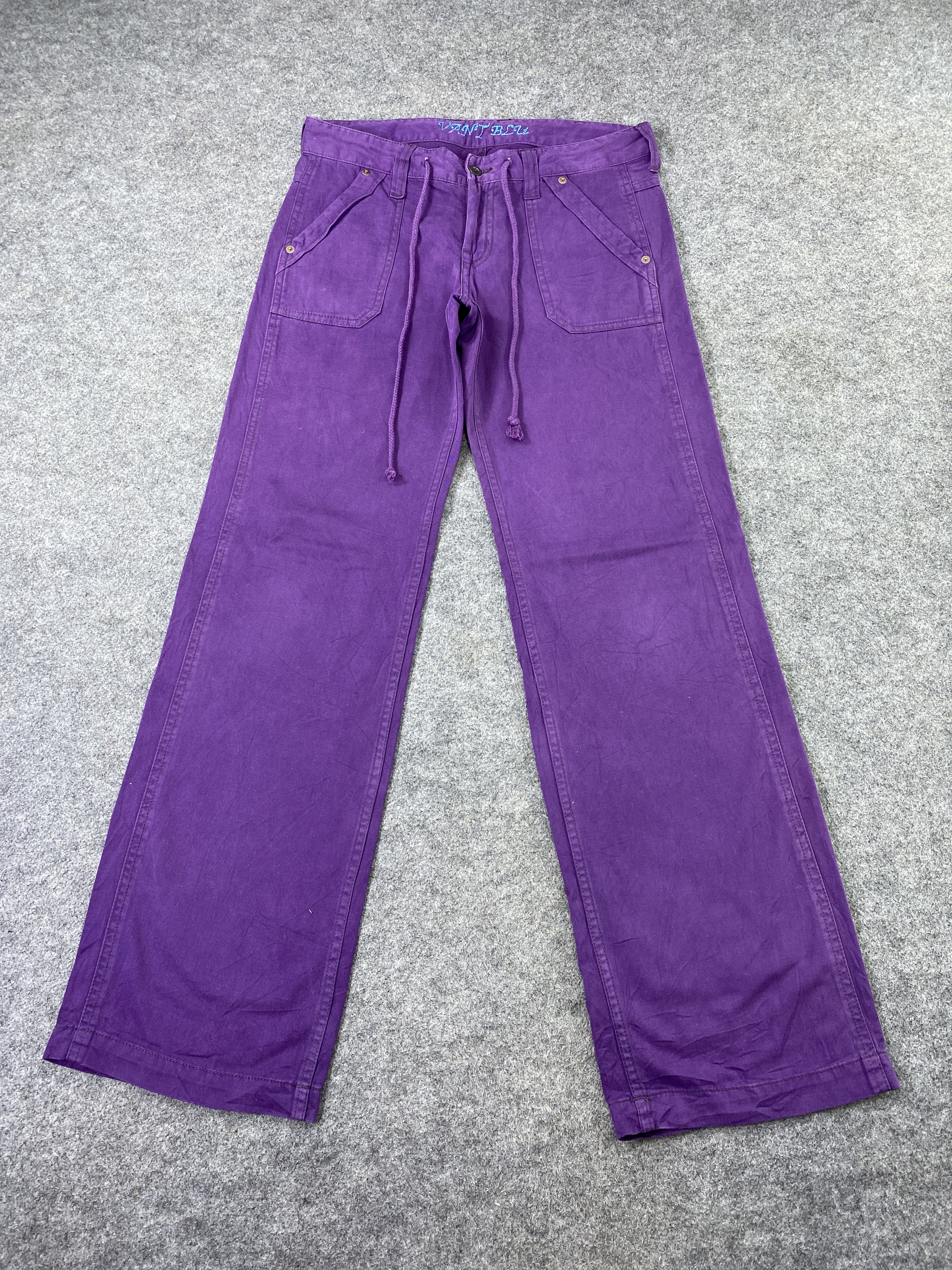 Japanese Brand Japanese Brand Purple pants - J1115 Size 31" - 2 Thumbnail
