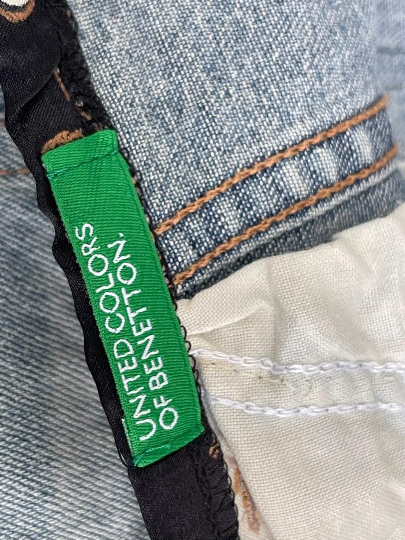 Designer × United Colors Of Benetton 🔥VERY RARE ! UNITED COLOUR OF BENETTON FLARE JEANS Size 29" - 6 Thumbnail