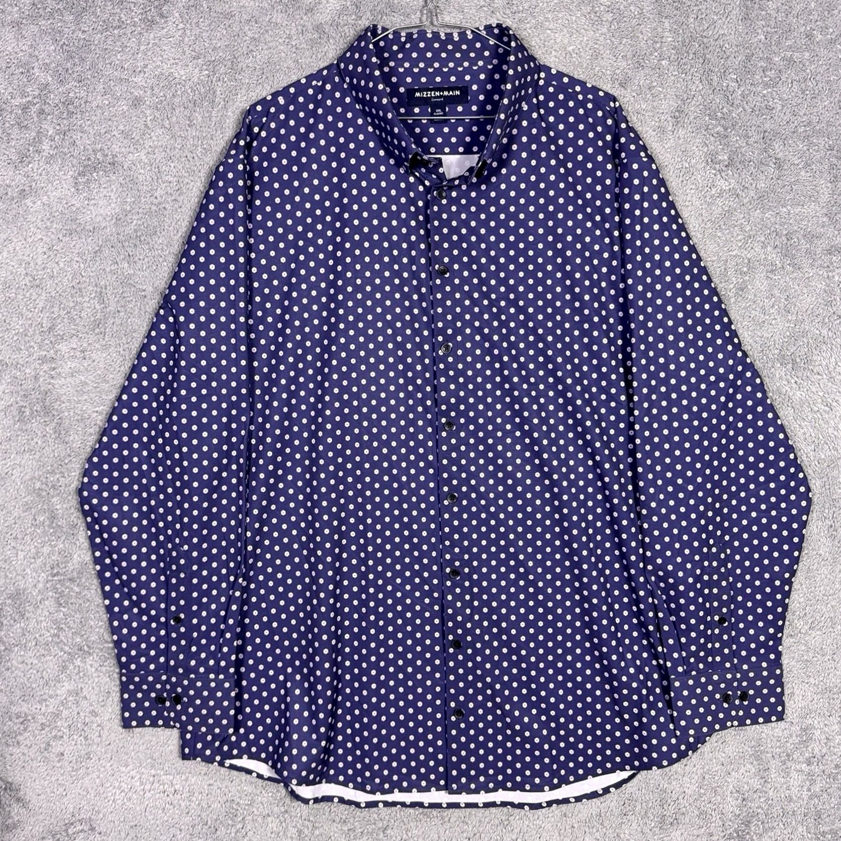 Mizzen+Main Mizzen + Main Leeward Shirt Mens XXL 2XL Classic Floral Polka Dot Geometric Size US XXL / EU 58 / 5 - 3 Thumbnail